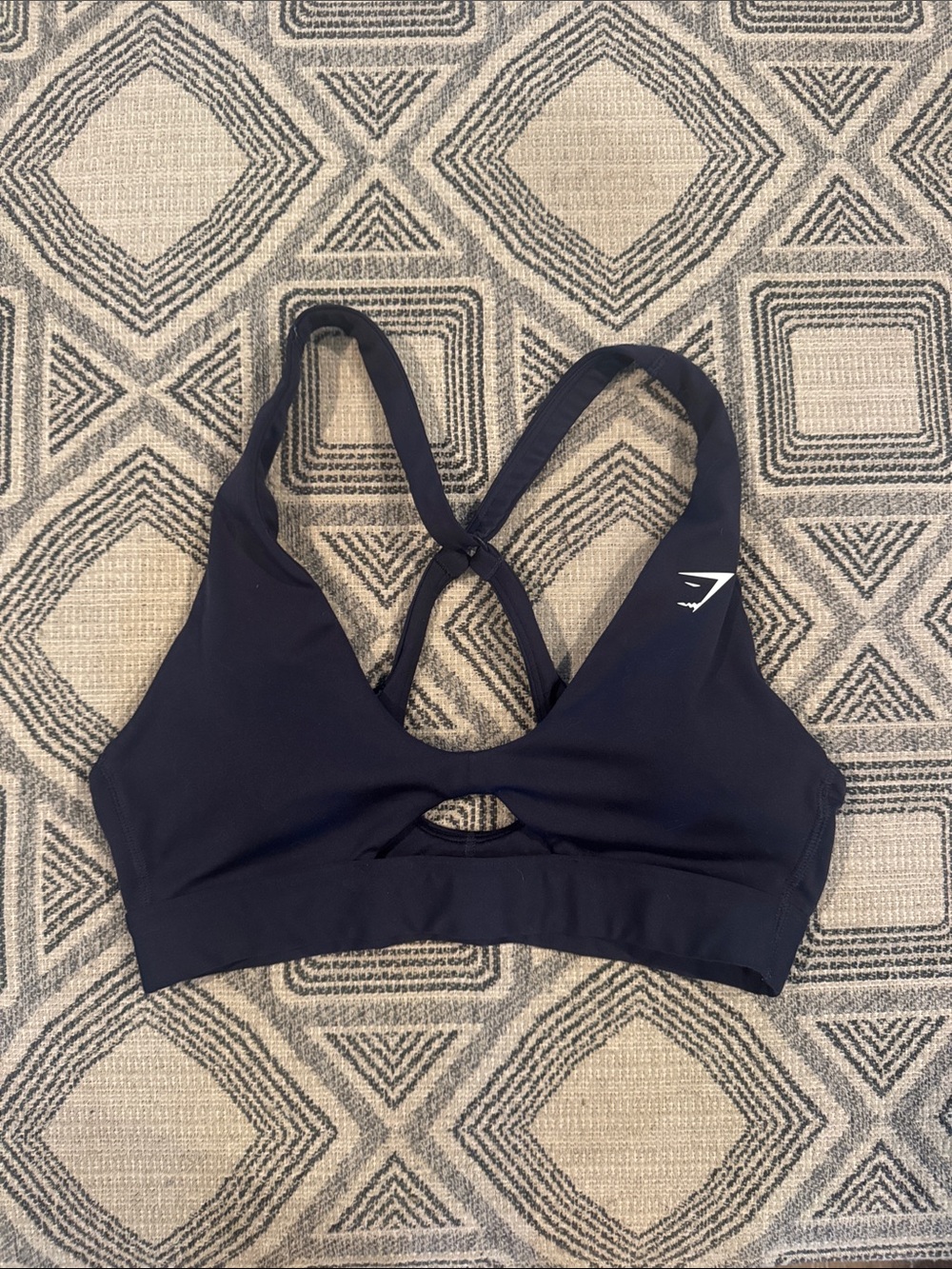 Gymshark Navy Strappy Cross-Back Sports Bra